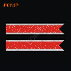 small cheer bow iron on ribbon with glitter vinyl rhinestone heat transfer designs