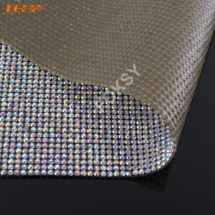 Crystal Clear Iron On Silver Rhinestone Sheets Stickers Self Adhesive Gems