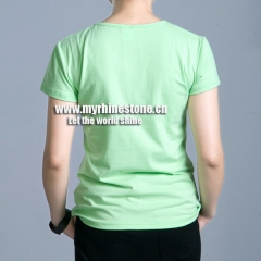 Light Green Cotton T-shirts