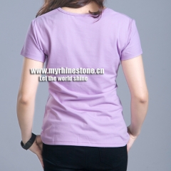 Light Purple Cotton T-shirts