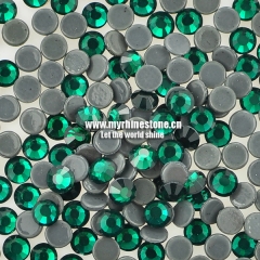 Emerald Round Shape Flat-back MCE Machine Cut Rhinestones