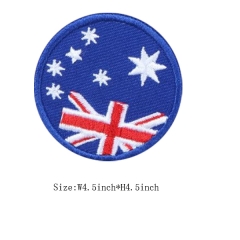 Custom Iron on Australia Flag Embroidery Patch Design For Clothes