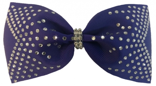 bling cheer bow strip glitter rhinestone heat transfer iron on ribbon
