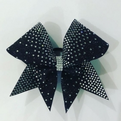 Custom colorful Cheer Bow strip Hotfix glitter vinyl transfer
