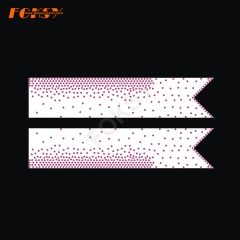 Wholesale Cheer Bow Hotfix Rhinestones transfers for Strips Motif Design
