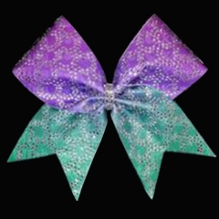 Wholesale Cheer Bow Strips Rhinestone Motif Iron on Glitter Vinyl Rhinestone Heat Transfer Designs
