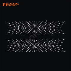 wholesale Strips rhinestone transfer iron on grosgrain for Cheer Bow