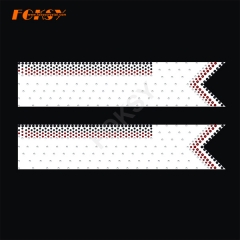 Custom Cheer Bow Ribbon Strip Iron on Rhinestone Heat Transfer Designs