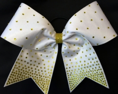 Iron on Cheer Bow Strips Rhinestone Transfer for Custom Bows