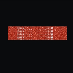 Bling cheer bow iron on grosgrain crystal rhinestone Transfer for accessories