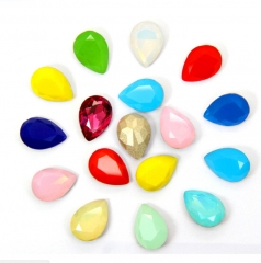 Multifaceted Pure Colors Loose Flatback Sew On Crystal