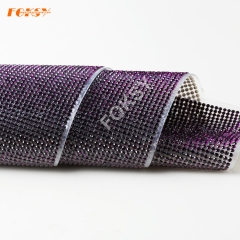Self Adhesive Point Back Amethyst Rhinestones Sheet 2mm 3mm 4mm Rhinestone Applique Sticker