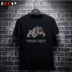 Your Text Dog Iron on Rhinestone Motif