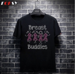 Breast Cancer Awareness Ladies Rhinestone Motif
