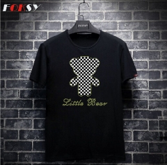Custom Hot Fix Little Bear Motif Rhinestone Heat Transfer Design Iron on Clothing