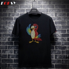 New Custom Cute Bird Motif Hot Fix Rhinestone Heat Transfer Design Iron on T-shirt for Kids