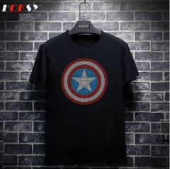 Captain America Hotfix Rhinestone Transfers