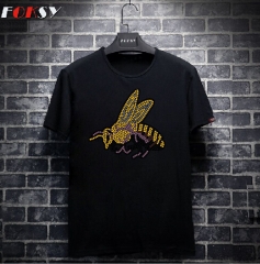 Custom Hotfix Hornet Motif Rhinestone Iron on Transfer For Clothes