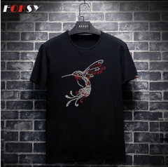 Bird Iron on Rhinestone Motif