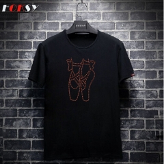 Ballet Shoes Rhinestone Iron on Transfer
