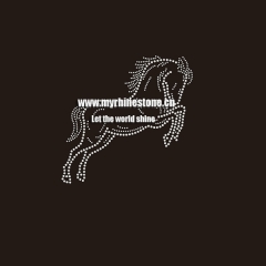 House Running Hot Fix Rhinestone Motif
