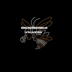 Butterfly Iron on Rhinestone Motif Design