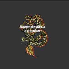Dragon Iron on Rhinestone Motif Design