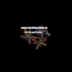 Butterflies Iron on Rhinestone Transfer Design