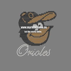 Big-mouthed Monkey Onioles Heat Rhinestone Transfer