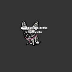 Cute Dog Hot Fix Rhinestone Transfer