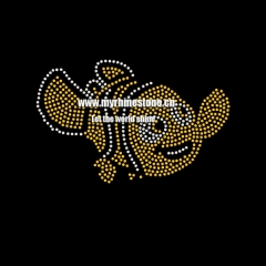 Cute Fish Iron on Rhinestone Sticker