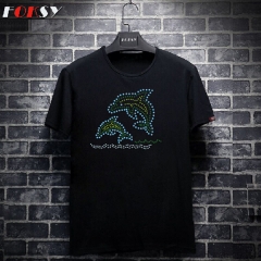 Dolphins Heat Rhinestone Transfer Design