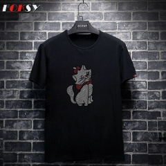 Beautiful Cat Hot Fix Rhinestone Transfer