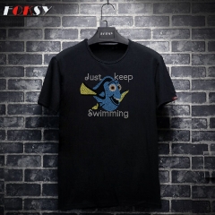 Just Keep Swimming Fish Heat Rhinestone Transfer