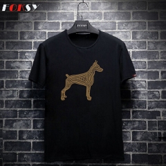 Dog Iron on Rhinestone Sticker Design
