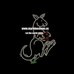 Kangaroo Hot Fix Rhinestone Motif