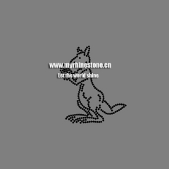 Kangaroo Hot Fix Rhinestone Transfer