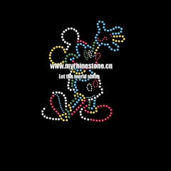 Mickey Mouse Animal Hot Fix Rhinestone Transfer