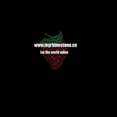 Strawberry Hot Fix Rhinestone Transfer for Garment