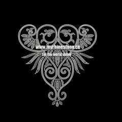 Circular Arc Geometric Ciagram Crystal Rhinestone Transfer