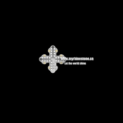 Cross Iron on Rhinestone Sticker