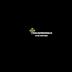 Cross Iron on Rhinestone Motif