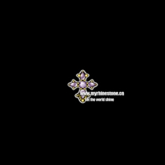 Cross Heat Rhinestone Motif Design