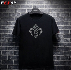 Clear Crystal Fleur De Lis Hotfix Rhinestone transfer