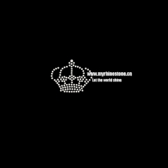 Crown Rhinestone Hot Fix Strass Motif Transfer