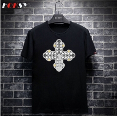 Cross Iron on Rhinestone Sticker