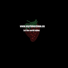 Strawberry Motif Hot Fix Rhinestone Transfers