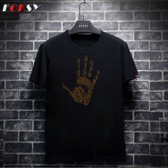 Customized Hand print Hotfix Rhinestone Transfers