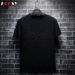 Scattered Gradual Crystal Rhinestone Iron on Transfer for Tank Top