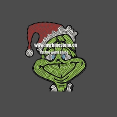 Grinch Hotfix Rhinestone Christmas Design Transfers